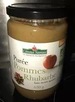 Mängden socker i Purée Pommes Rhubarbe