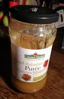 Mängden socker i Purée Pommes-Rhubarbe