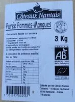 Mängden socker i Purée de pommes-mangues 3kg