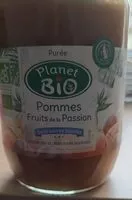 Mängden socker i Compote pomme fruits de la passion