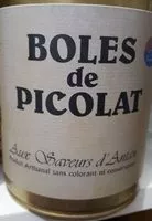 Mängden socker i Boles de picolat