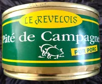Mängden socker i Le Revelois pâté de campagne pur porc