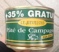 Mängden socker i Pâté de campagne