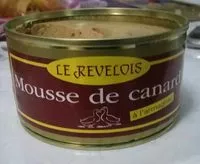 Mängden socker i Mousse De Canard Le Revelois