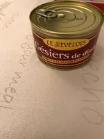 Mängden socker i Gésiers de dinde confits