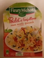 Mängden socker i Poulet et Farfallines sauces ricotta épinards