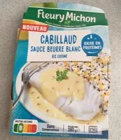 Mängden socker i Cabillaud sauce beuure blanc riz cuisiné