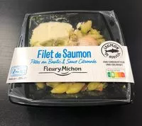 Mängden socker i Filet de saumon pâtes au basilic et sauce citronnée