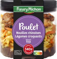 Mängden socker i Poulet, nouilles chinoises & légumes croquants, sauce soja