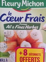 Mängden socker i Le coeur frais fromage ail et fines herbes