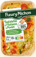 Mängden socker i Tagliatelles au Poulet tomates et basilic crème & basilic
