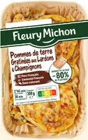 Mängden socker i Pommes de terre gratinées aux lardons et champignons
