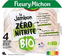 Mängden socker i Le Jambon Zéro Nitrite BIO 4 tranches