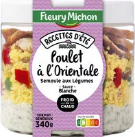 Mängden socker i Poulet à l'orientale semoule aux légumes sauce blanche