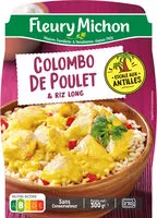 Mängden socker i Le colombo de Poulet et son riz long