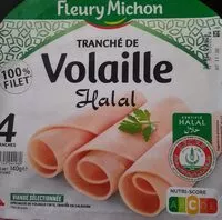 Mängden socker i Tranché de volaille hallal