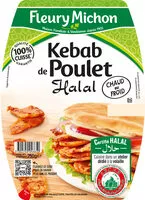 Mängden socker i Kebab de Poulet - Halal