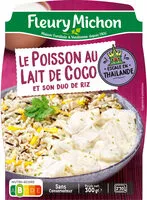 Mängden socker i Le Poisson au lait de coco et son duo de riz