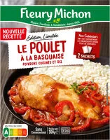 Mängden socker i Le poulet à la basquaise poivrons cuisinés et riz