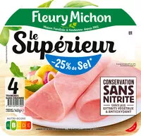 Mängden socker i Le Supérieur -25% de Sel - Conservation sans Nitrite