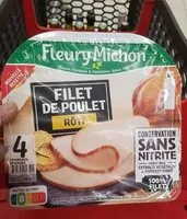 Mängden socker i Filet de poulet