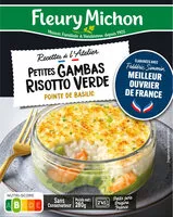 Mängden socker i Petites Gambas et Risotto Verde pointe de Basilic