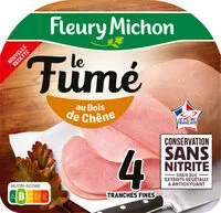 Mängden socker i Jambon de porc fumé Sans Nitrite