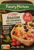 Mängden socker i Rigatoni Aubergines Tomates et Ricotta