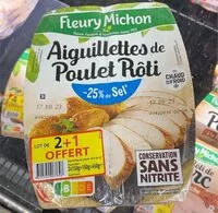 Mängden socker i Aiguillettes de poulet rote