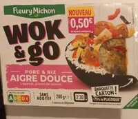Mängden socker i Wok & Go Porc et riz Aigre Douce