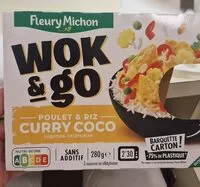 Mängden socker i Wok&go poulet riz curry coco
