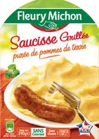 Mängden socker i Saucisse grillée purée de pommes de terre