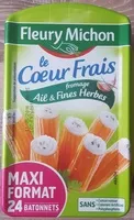 Mängden socker i Le Cœur Frais - Fromage Ail et Fines Herbes