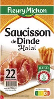 Mängden socker i Saucisson de Dinde - Halal