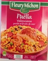 Mängden socker i Paëlla Valenciana poulet et fruits de mer