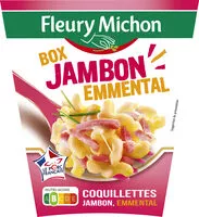 Mängden socker i BOX JAMBON EMMENTAL (coquillettes jambon, emmental)