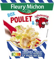 Mängden socker i BOX POULET & LA VACHE QUI RIT® (torsades, poulet sauce au fromage la vache qui rit®)