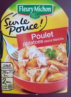 Mängden socker i Poulet potatoes sauce blanche