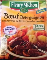Mängden socker i Bœuf Bourguignon aux pommes de terre et carottes persillées