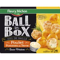 Mängden socker i Ball in box poulet & pommes de terre sauce potatoes