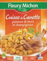 Mängden socker i Cuisse de Canette pommes de terre et champignons