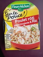 Mängden socker i Poulet rôti sauce moutarde & riz