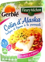 Mängden socker i Colin d'Alaska, boulgour et légumes à la provençale