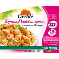 Mängden socker i Tajine de poulet aux épices et semoule au blé complet