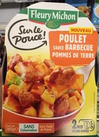 Mängden socker i Sur le Pouce! Poulet sauce Barbecue Pommes de terre