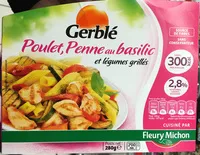 Mängden socker i Poulet, Penne au basilic et légumes grillés (2,8% MG)