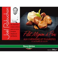 Mängden socker i Filet mignon de porc aux châtaignes et pleurotes et sa purée de céleri