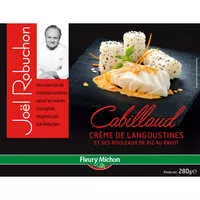 Mängden socker i Cabillaud crème de langoustines et ses rouleaux de riz au pavot