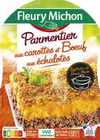 Mängden socker i Parmentier aux carottes et Boeuf aux échalotes