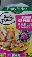 Mängden socker i Kebab de poulet & semoule à l'orientale
